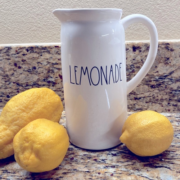 RAE DUNN “Lemonade” Ceramic Pitcher - Picture 1 of 7